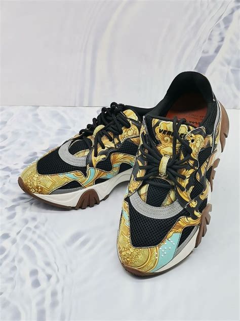 versace baroque squalo sneakers|Versace Baroque Squalo sneakers .